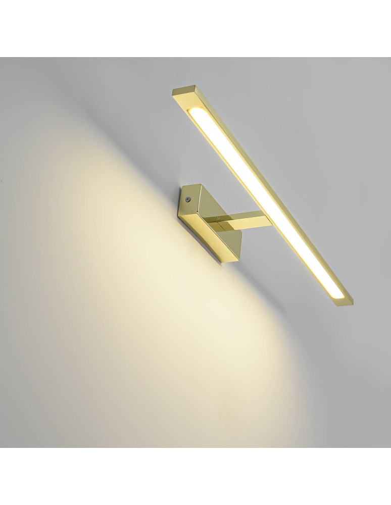 Bathroom wall lamps - Light Prestige Wall lamp Isla large 4000K 1xLED gold IP44 GS-LWB-20W GOLD - product kolory-swiatla.pl 6