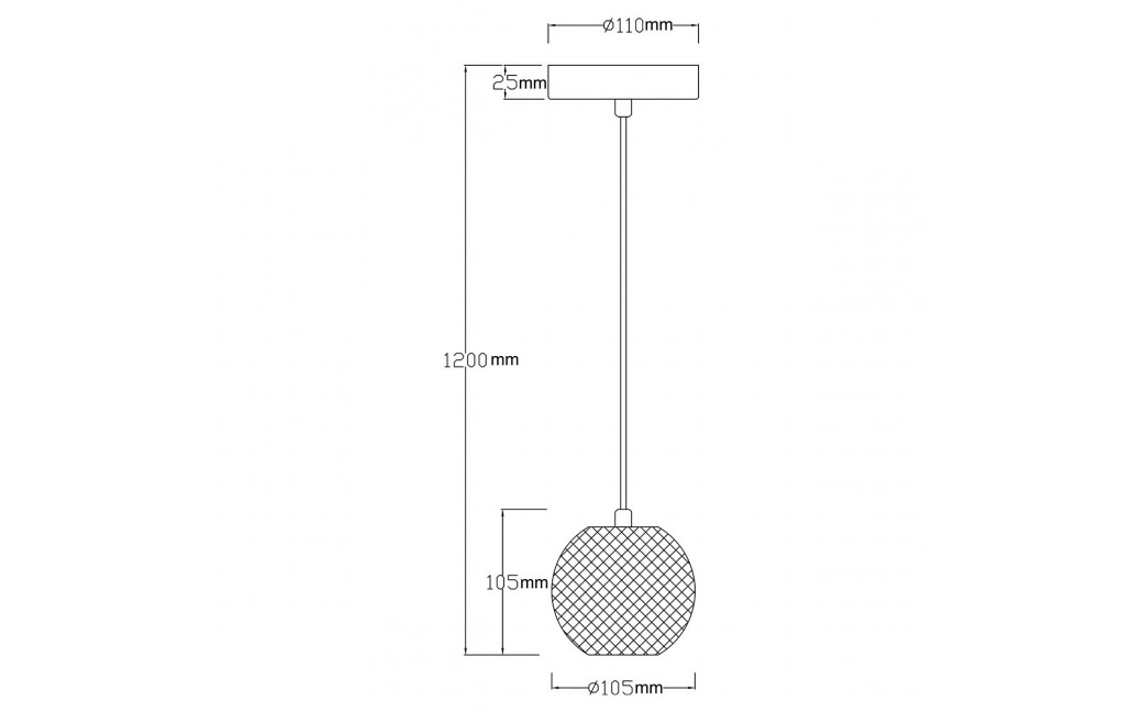 Light Prestige Lampa wisząca Diamond 1 1xLED CCT złota LP-2202/1P GD