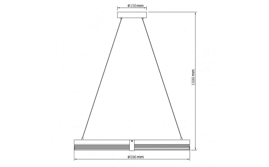 Light Prestige Lampa wisząca Plum 1 LED CCT średnia czarna LP-0407/1P M BK Triangle