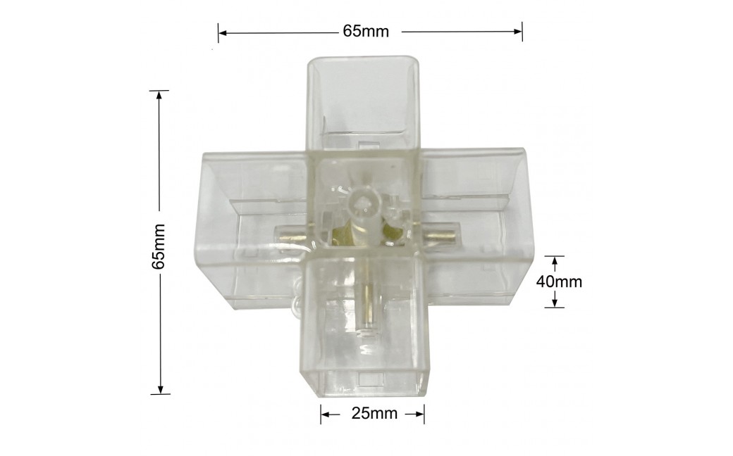 Light Prestige Geometric System łącznik X LP-0109 łącznik X