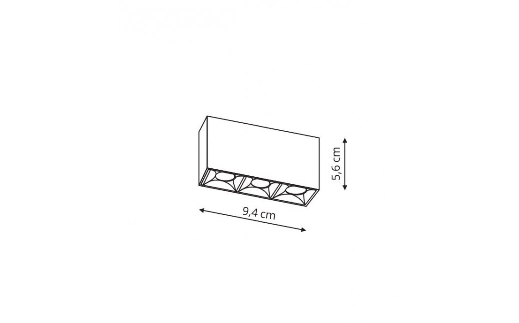 Light Prestige Reflektor Star Magnetic 3xLED czarny 4000K LP-556-1-MAG-BK