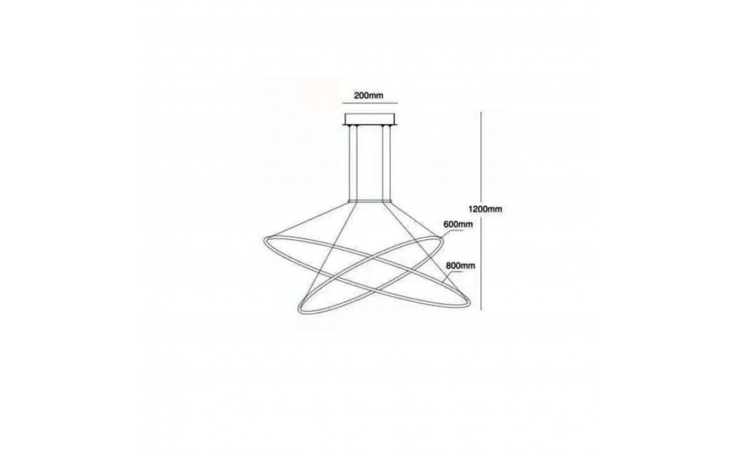 Light Prestige Lampa wisząca Halifax 2xLED czarna LP-940/2P BK CCT