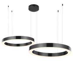  Step Into Design Lampa wisząca CIRCLE 40+100 LED tytanowa na 1 podsufitce ST-8848-40+100 black