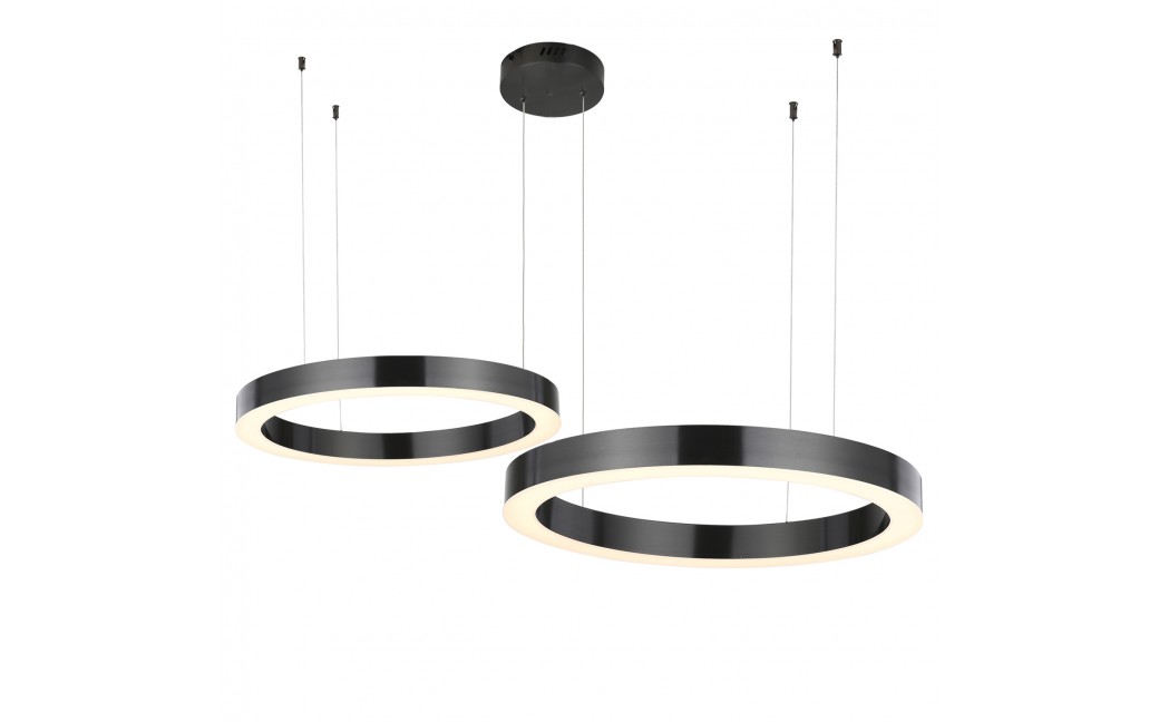  Step Into Design Lampa wisząca CIRCLE 40+100 LED tytanowa na 1 podsufitce ST-8848-40+100 black