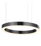 Pendant lamps circles -  Step Into Design CIRCLE 40+100 LED pendant lamp in titanium on 1 soffit ST-8848-40+100 black - product 2