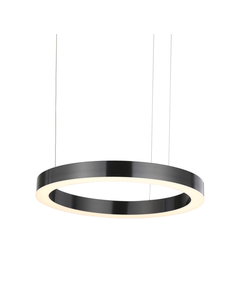 Pendant lamps circles -  Step Into Design CIRCLE 40+100 LED pendant lamp in titanium on 1 soffit ST-8848-40+100 black - product kolory-swiatla.pl 3