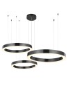  Step Into Design CIRCLE 60+80+100 LED TITAN pendant lamp on 1 soffit ST-8848-60+80+100 black