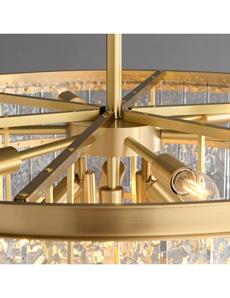 Glamour chandeliers -  Step Into Design ICELAND pendant lamp white 60 cm ST-6308-6 - product kolory-swiatla.pl 3