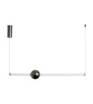 Pendant lamps over the island -  Step Into Design O-LINE LED pendant lamp 93 cm black ST-1688L-BK - product 1