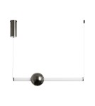 Pendant lamps over the island -  Step Into Design O-LINE LED pendant lamp 63 cm black ST-1688S-BK - product 1