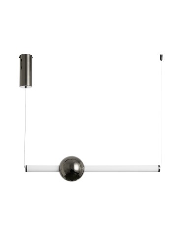  Step Into Design Lampa wisząca O-LINE LED 63 cm czarna ST-1688S-BK