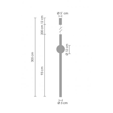  Step Into Design Lampa wisząca O-LINE LED 93 cm czarna ST-1689L BK