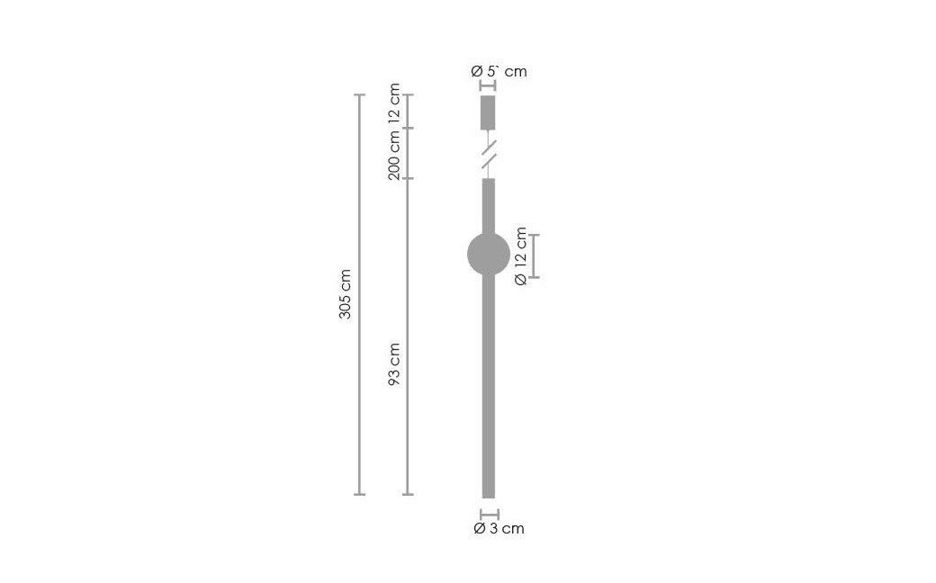  Step Into Design Lampa wisząca O-LINE LED 93 cm czarna ST-1689L BK