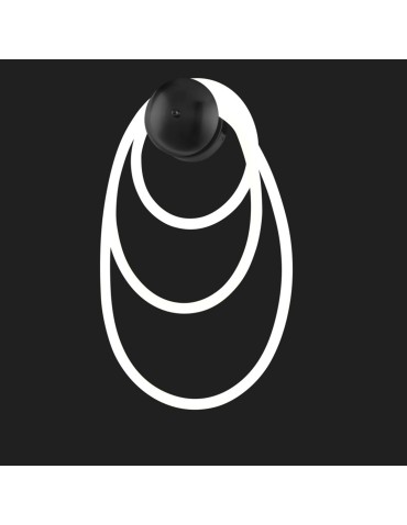  Step Into Design Lampa ścienna FANTASIA czarna 30 cm ST-9282W1 BK - produkt 2