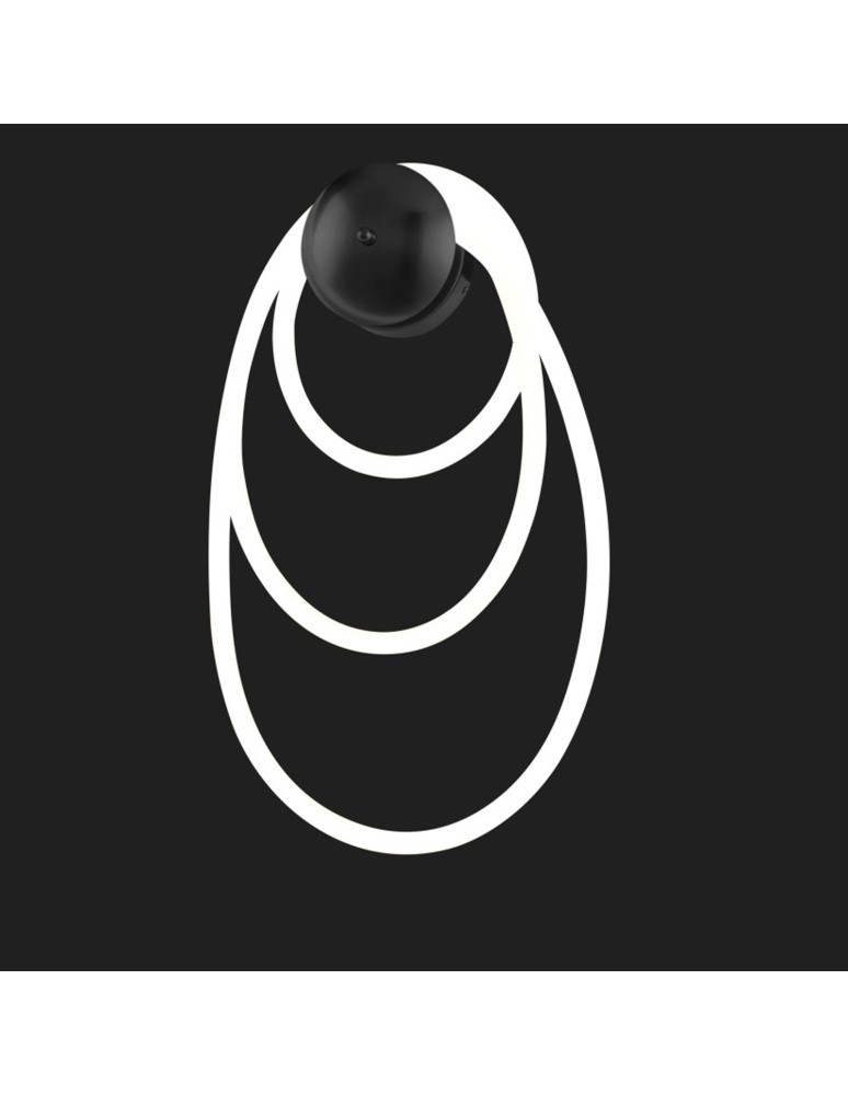 Designer wall lamps -  Step Into Design FANTASIA wall lamp black 30 cm ST-9282W1 BK - product kolory-swiatla.pl 2