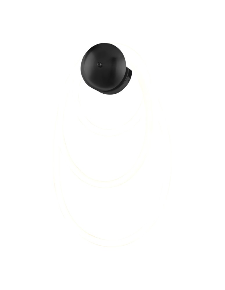 Designer wall lamps -  Step Into Design FANTASIA wall lamp black 30 cm ST-9282W1 BK - product kolory-swiatla.pl 5