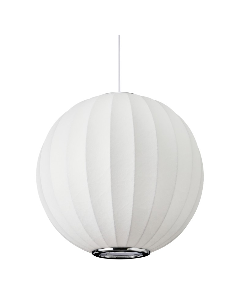 Single pendant lamps -  Step Into Design SILK pendant lamp white 40 cm ST-2330-40 - product kolory-swiatla.pl 6