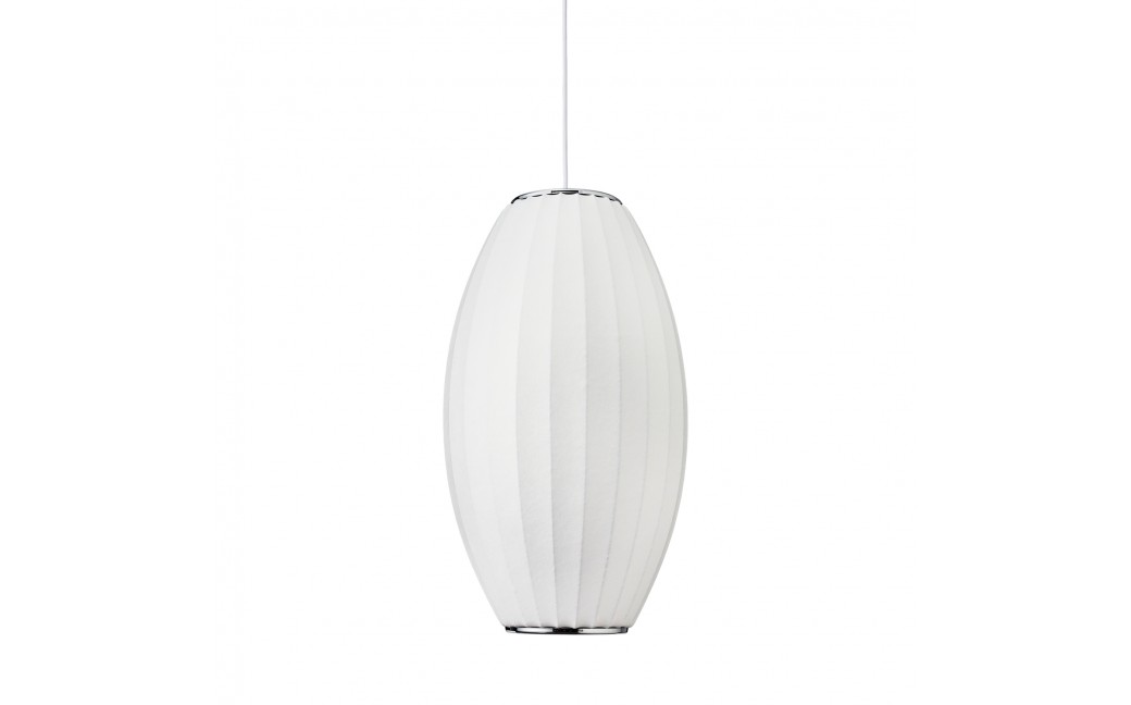  Step Into Design Lampa wisząca SILK BARREL biała 50 cm ST-2335-20