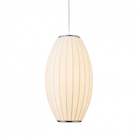  Step Into Design Lampa wisząca SILK BARREL biała 50 cm ST-2335-20