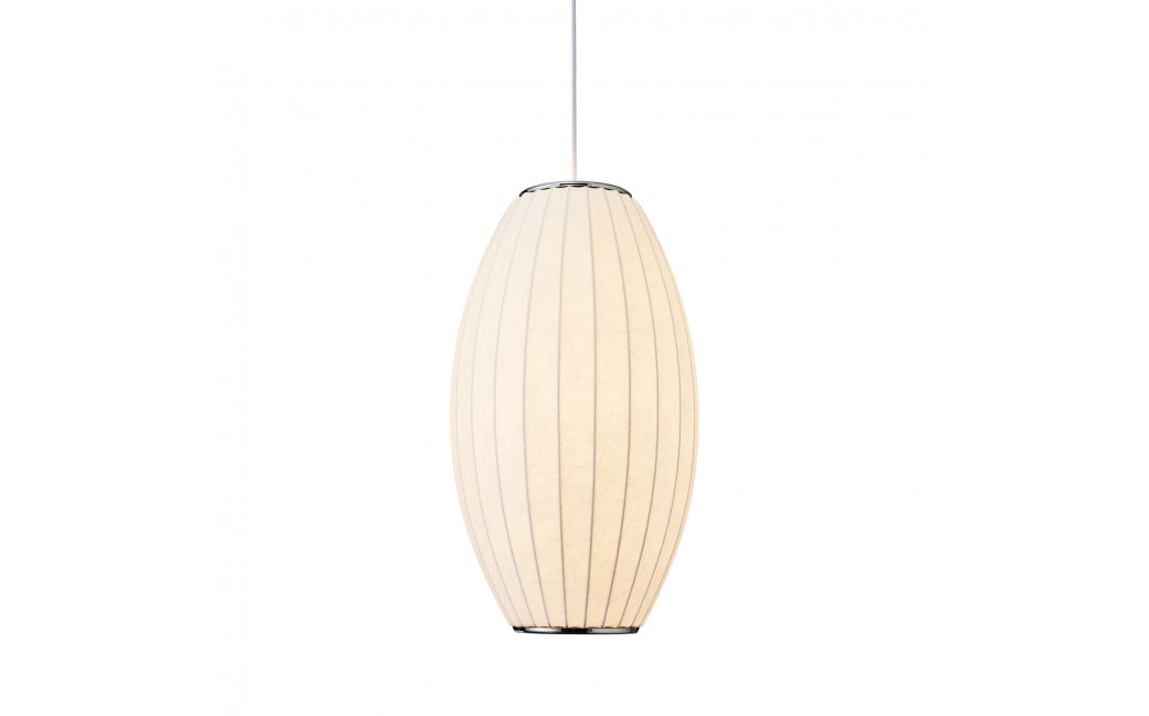  Step Into Design Lampa wisząca SILK BARREL biała 50 cm ST-2335-20