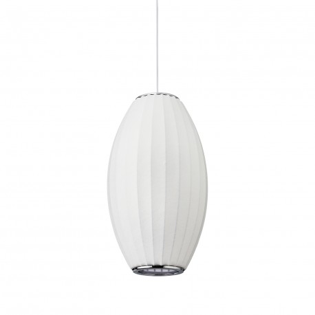  Step Into Design Lampa wisząca SILK BARREL biała 50 cm ST-2335-20