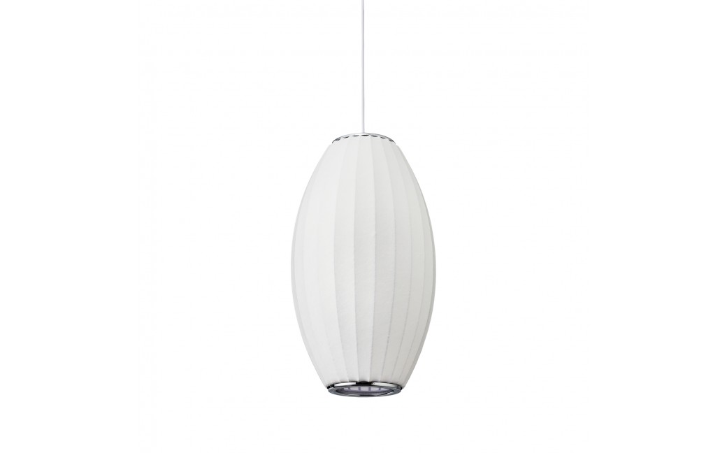  Step Into Design Lampa wisząca SILK BARREL biała 50 cm ST-2335-20