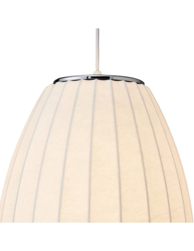 Single pendant lamps -  Step Into Design SILK BARREL pendant lamp white 50 cm ST-2335-20 - product kolory-swiatla.pl 8
