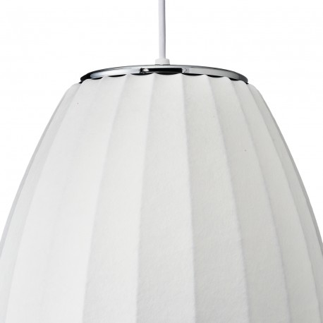  Step Into Design Lampa wisząca SILK BARREL biała 50 cm ST-2335-20