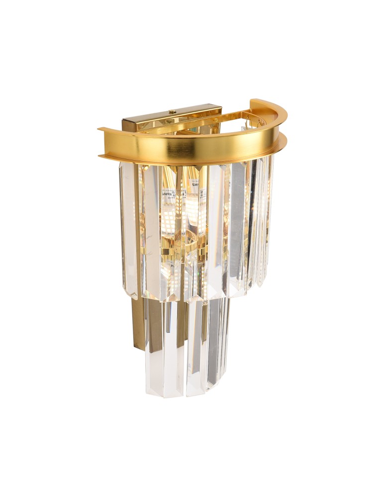 Glamour wall lamps -  Step Into Design SPLENDORE gold 20 cm wall lamp DN915-W. - product kolory-swiatla.pl 5