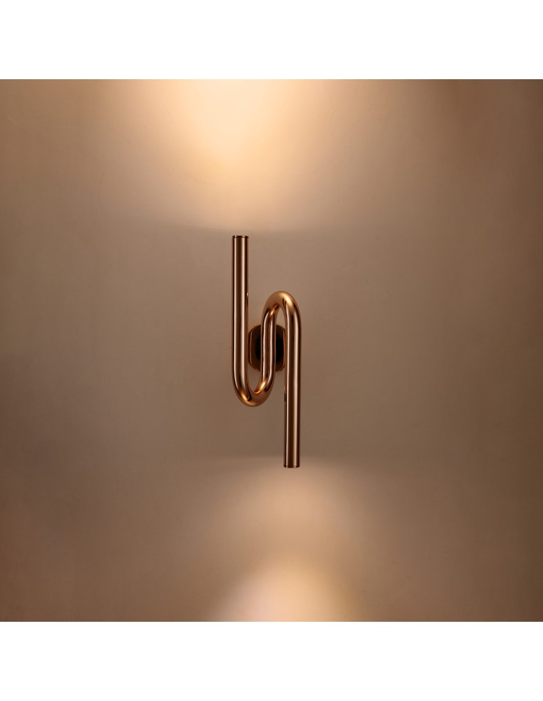 Designer wall lamps -  Step Into Design MYK LED copper wall lamp 42 cm DB4062 - product kolory-swiatla.pl 3