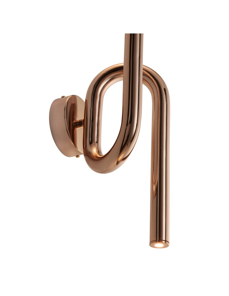 Designer wall lamps -  Step Into Design MYK LED copper wall lamp 42 cm DB4062 - product kolory-swiatla.pl 5