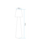 Portable garden lamps -  Step Into Design GARDENA M LED RGBW Standing Garden Lamp 16 colors 120 cm ES-DC005. - product 4