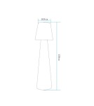 Portable garden lamps -  Step Into Design GARDENA L LED RGBW Standing Garden Lamp 16 colors 150 cm ES-DC006 - product 5