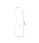 Portable garden lamps -  Step Into Design GARDENA XL LED RGBW Standing Garden Lamp 16 colors 180 cm ES-DC007 - product 4