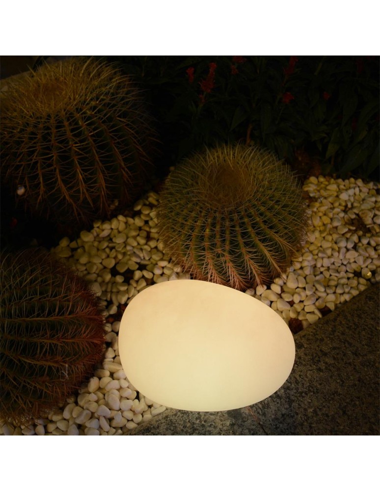 Portable garden lamps -  Step Into Design PEBBLE S LED RGBW stone garden lamp 16 colors 32 cm ES-ST003 - product kolory-swiatla.pl 2
