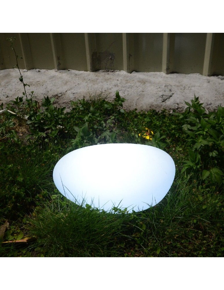 Portable garden lamps -  Step Into Design PEBBLE M LED RGBW 16 color 32 cm stone garden lamp ES-ST004 - product kolory-swiatla.pl 2