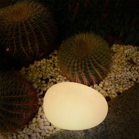  Step Into Design Lampa ogrodowa kamień PEBBLE M LED RGBW 16 kolorów 32 cm ES-ST004