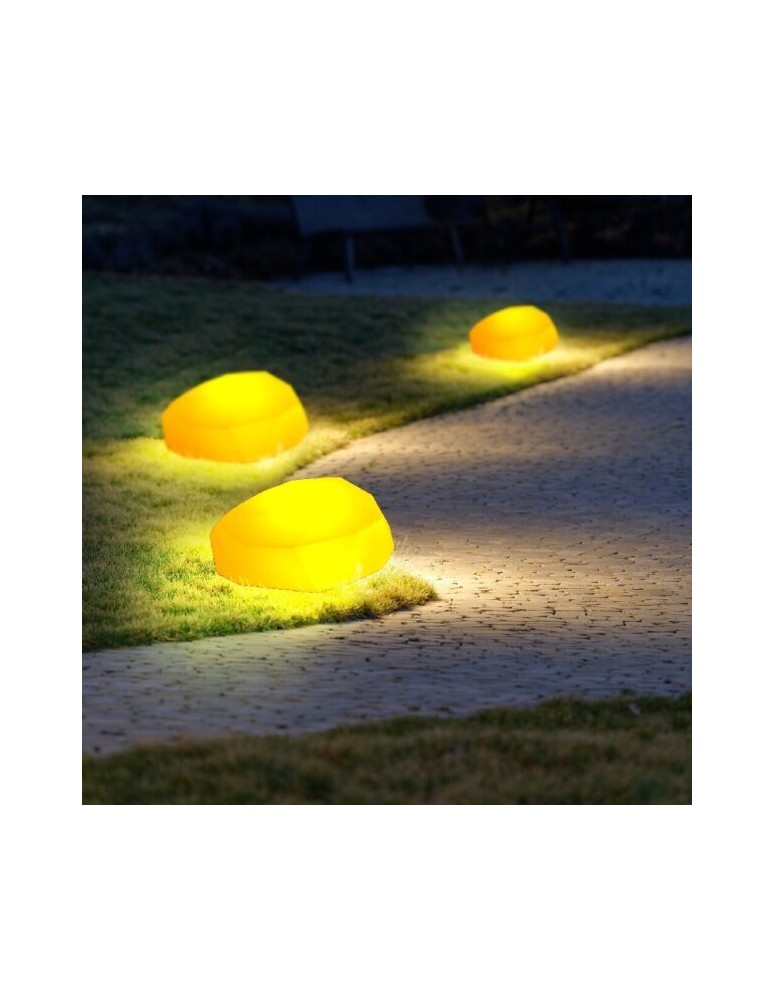 Portable garden lamps -  Step Into Design DIAMOND S LED RGBW stone garden lamp 16 colors 27 cm ES-ST013 - product kolory-swiatla.pl 2