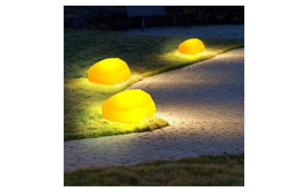  Step Into Design Lampa ogrodowa kamień DIAMOND M LED RGBW 16 kolorów 43 cm ES-ST014