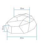 Portable garden lamps -  Step Into Design DIAMOND M LED RGBW stone garden lamp 16 colors 43 cm ES-ST014 - product 4