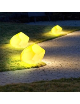  Step Into Design DIAMOND XL LED RGBW 16 color 60 cm stone garden lamp ES-ST016 - product 2