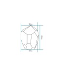 Portable garden lamps -  Step Into Design DIAMOND XL LED RGBW 16 color 60 cm stone garden lamp ES-ST016 - product 3