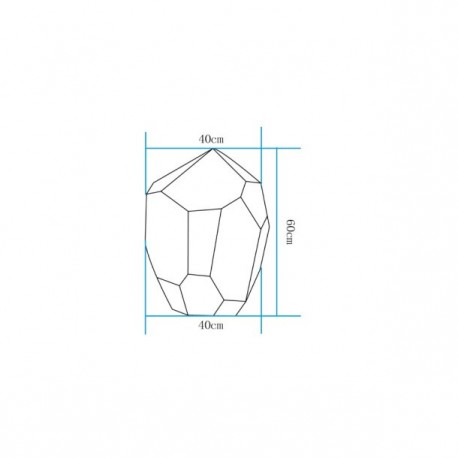  Step Into Design Lampa ogrodowa kamień DIAMOND XL LED RGBW 16 kolorów 60 cm ES-ST016