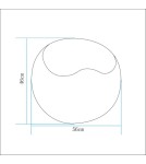 Portable garden lamps -  Step Into Design APPLE M LED RGBW 16 color 56 cm puff garden lamp ES-SF025 - product 4