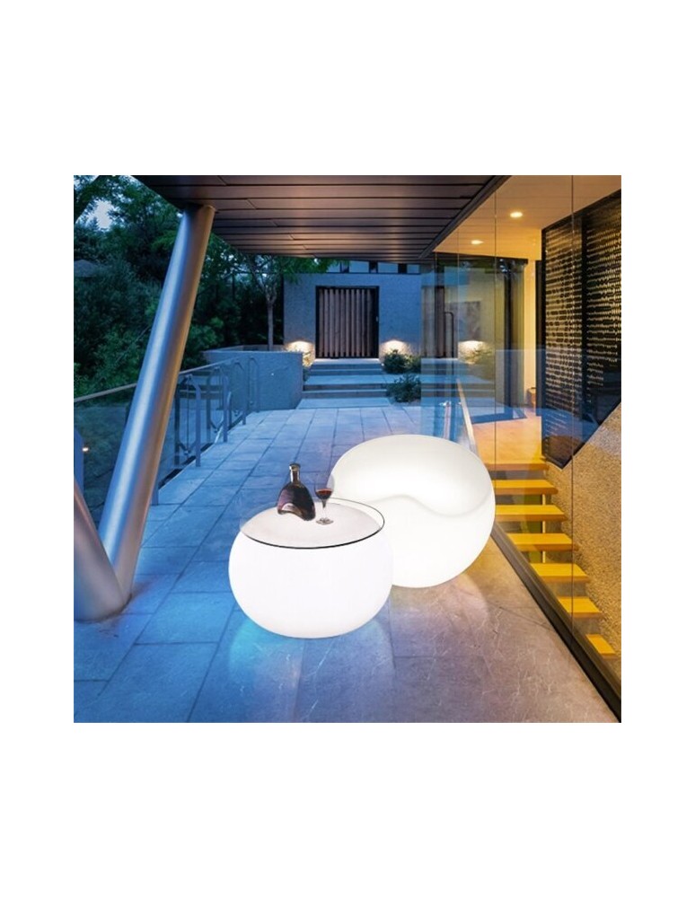 Portable garden lamps -  Step Into Design APPLE L LED RGBW puff garden lamp 16 colors 65 cm ES-SF026 - product kolory-swiatla.pl 3