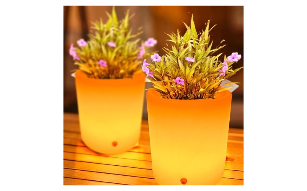  Step Into Design Lampa ogrodowa donica FLOWER POT S LED RGBW 16 kolorów 29 cm ES-FL021