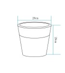 Portable garden lamps -  Step Into Design FLOWER POT S LED RGBW 16 color 29 cm garden pot lamp ES-FL021 - product 3