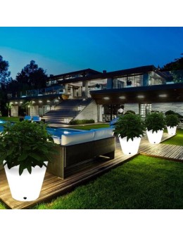  Step Into Design Lampa ogrodowa donica FLOWER POT M LED RGBW 16 kolorów 40 cm ES-FL022 - produkt 2