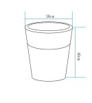 Portable garden lamps -  Step Into Design FLOWER POT M LED RGBW 16 color 40 cm garden pot lamp ES-FL022 - product 3