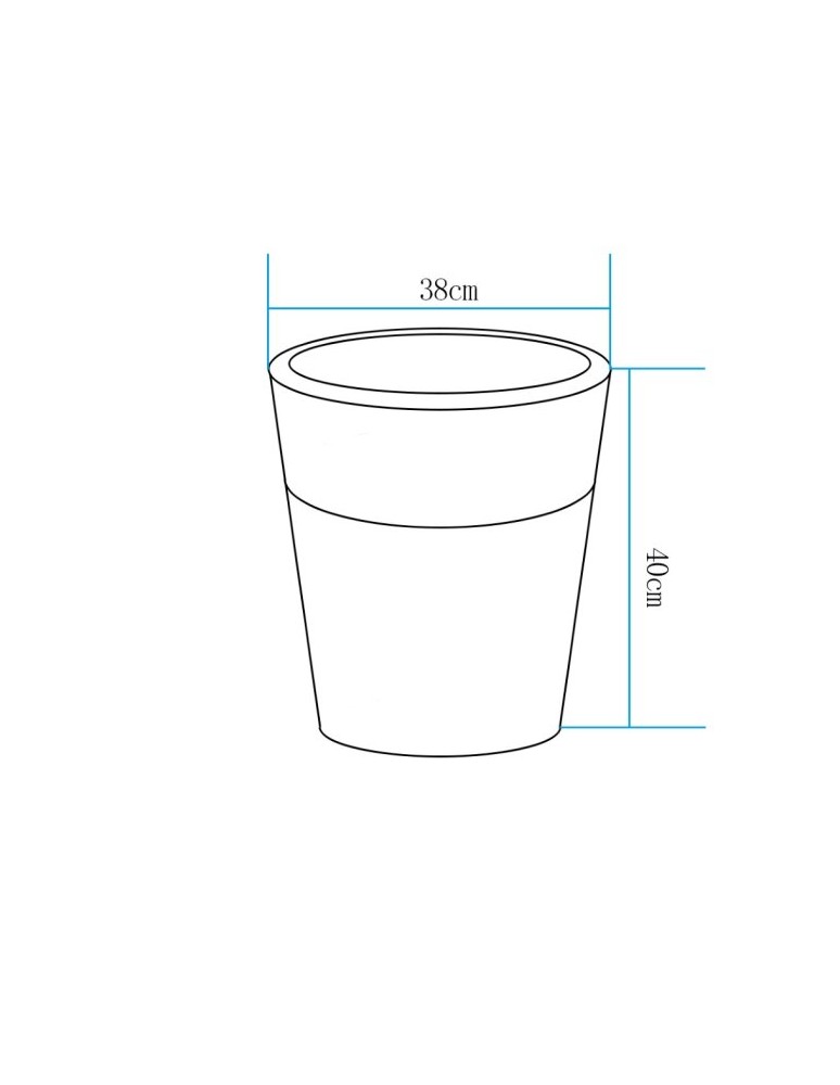 Portable garden lamps -  Step Into Design FLOWER POT M LED RGBW 16 color 40 cm garden pot lamp ES-FL022 - product kolory-swiatla.pl 3